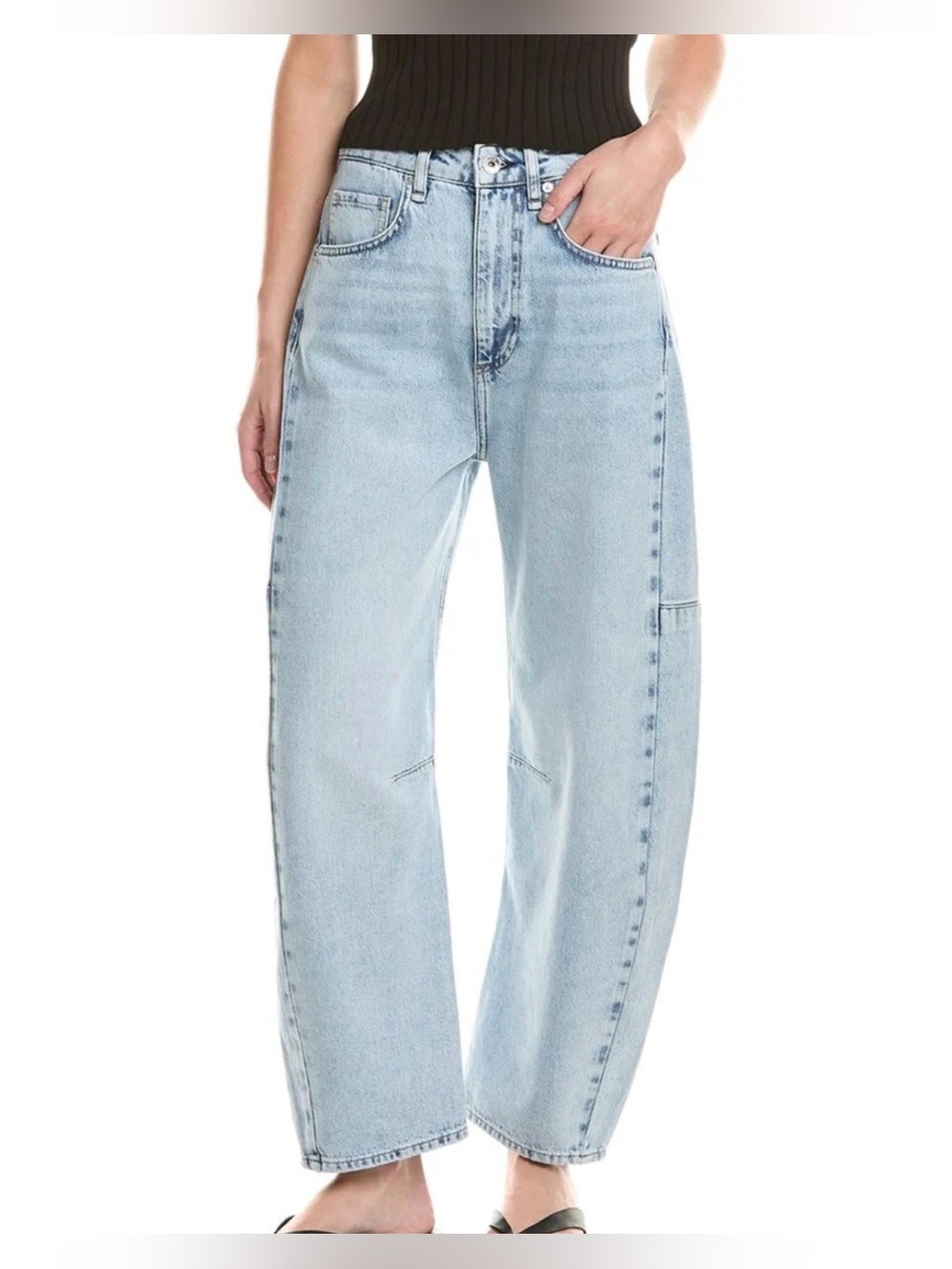 NWT! Rag&Bone Chase High-Rise Barrel Jean Sz:27 Oconee